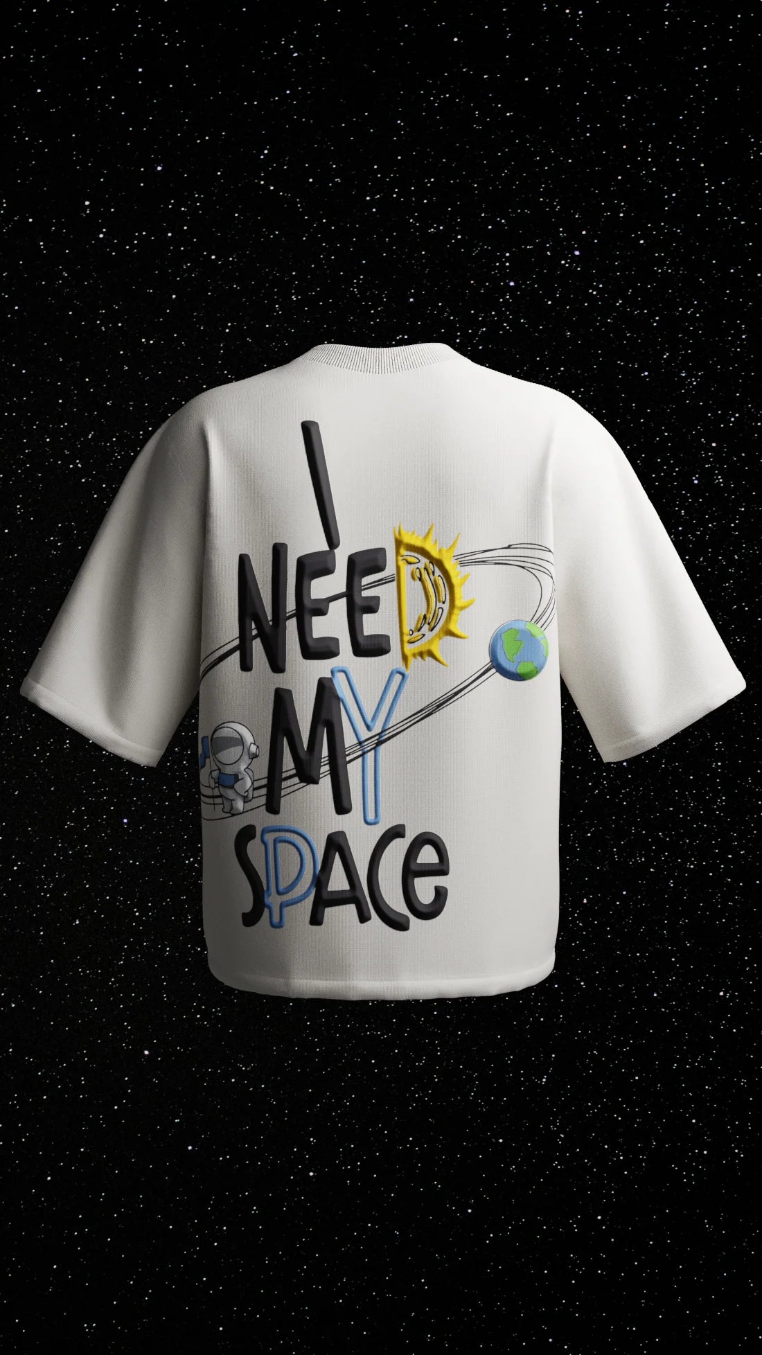 I Need My Space Oversized T-shirt